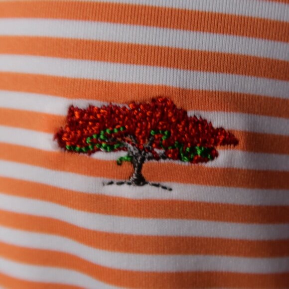 FootJoy Orange Striped Poinciana Stretch Polo (XXL) OMG! ⛳️ - Picture 7 of 7